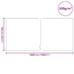 vidaXL Záhradný fleece 300 g/㎡ 1x50 m – Obrázok 8