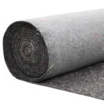 vidaXL Fleece na rybníky Sivá 1 x 25 m Polyester a bavlna – Obrázok 4