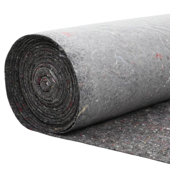 vidaXL Fleece na rybníky Sivá 1 x 25 m Polyester a bavlna – Obrázok 4