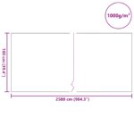 vidaXL Fleece na rybníky Sivá 1 x 25 m Polyester a bavlna – Obrázok 8