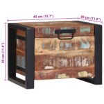 vidaXL Úložné truhly 40x30x30cm z masívneho recyklovaného dreva a kovu – Obrázok 12