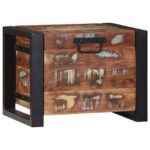 vidaXL Úložné truhly 40x30x30cm z masívneho recyklovaného dreva a kovu – Obrázok 4