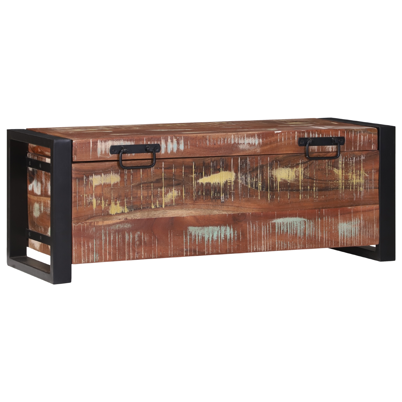 4015974_1.jpg vidaXL Úložné truhlice Viacfarebný 80 x 30 x 30 cm Recyklovaný masív – Obrázok 1