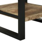 vidaXL Koncový stôl Hnedá 40 x 40 x 80 cm Masívne mango drevo – Obrázok 10