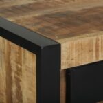 vidaXL Koncový stôl Hnedá 40 x 40 x 80 cm Masívne mango drevo – Obrázok 8