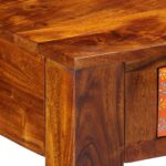 vidaXL Písací stôl so zásuvkou s úložiskom Hnedá 100 x 50 x 75 cm – Obrázok 10