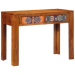 vidaXL Stoly Hnedá Masívne drevo sheesham Štandardný Obdĺžnikový – Obrázok 2