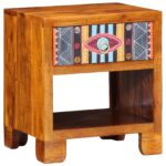 vidaXL Servírovacia skriňa Viacfarebný 40 x 35 x 45 cm akáciový masív – Obrázok 2