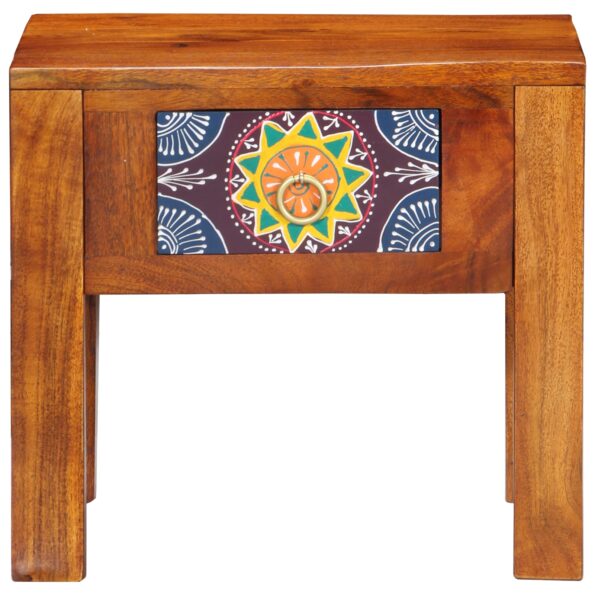 vidaXL Koncový stôl 40x30x36 cm Masívne drevo akácia – Obrázok 4