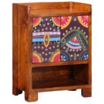 vidaXL Skriňa na topánky Hnedá 55 x 35 x 75 cm Pevné akáciové drevo
