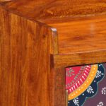 vidaXL Skriňa na topánky Hnedá 55 x 35 x 75 cm Pevné akáciové drevo – Obrázok 8