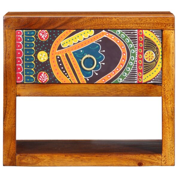 vidaXL Nočný stolík 40x35x35 cm z masívneho akáciového dreva – Obrázok 5