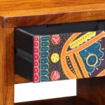 vidaXL Nočný stolík 40x35x35 cm z masívneho akáciového dreva – Obrázok 9