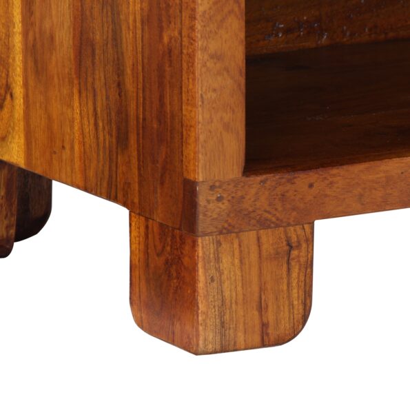 vidaXL topánková lavica 100x35x45 cm z masívneho akácie – Obrázok 10