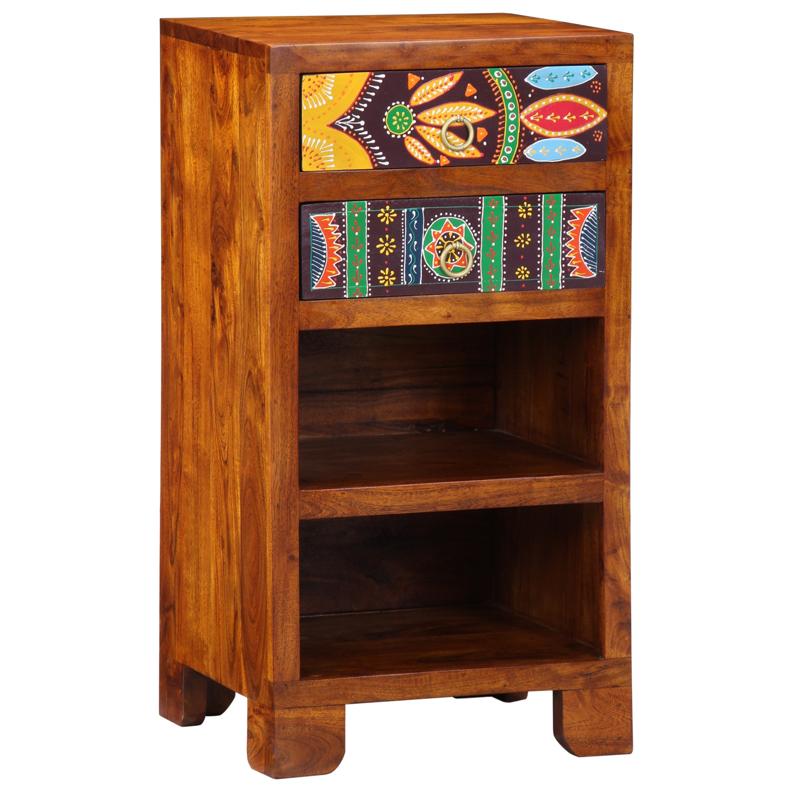 4016527_1.jpg vidaXL Kvetinový koncový stôl so zásuvkou Hnedá 40 x 35 x 75 cm – Obrázok 1