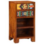 vidaXL Kvetinový koncový stôl so zásuvkou Hnedá 40 x 35 x 75 cm – Obrázok 2