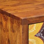 vidaXL Kvetinový koncový stôl so zásuvkou Hnedá 40 x 35 x 75 cm – Obrázok 8