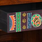 vidaXL Kvetinový koncový stôl so zásuvkou Hnedá 40 x 35 x 75 cm – Obrázok 9
