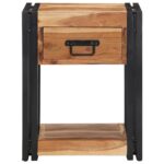 vidaXL Nočné stolíky 2 ks 40x35x50 cm z akáciového masívneho dreva – Obrázok 7