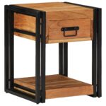 vidaXL Nočné stolíky 2 ks 40x40x50 cm z masívneho akáciového dreva