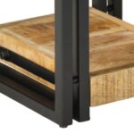 vidaXL Nočný stolík Hnedá 30 x 30 x 40 cm Masívne mango drevo – Obrázok 10