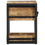 vidaXL Nočný stolík Hnedá 30 x 30 x 40 cm Masívne mango drevo – Obrázok 6