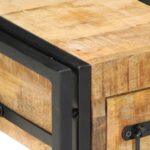 vidaXL Nočný stolík Hnedá 30 x 30 x 40 cm Masívne mango drevo – Obrázok 8