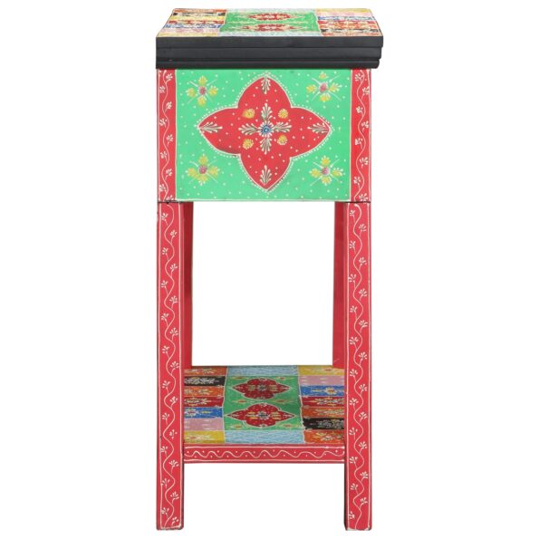 vidaXL Konzolový stôl s zásuvkami Viacfarebný z umelého dreva – Obrázok 3