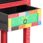 vidaXL Konzolový stôl s zásuvkami Viacfarebný z umelého dreva – Obrázok 9