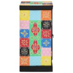 vidaXL Konzolový stôl s poličkou s dverami Viacfarebný 50 x 30 x 70 cm – Obrázok 3