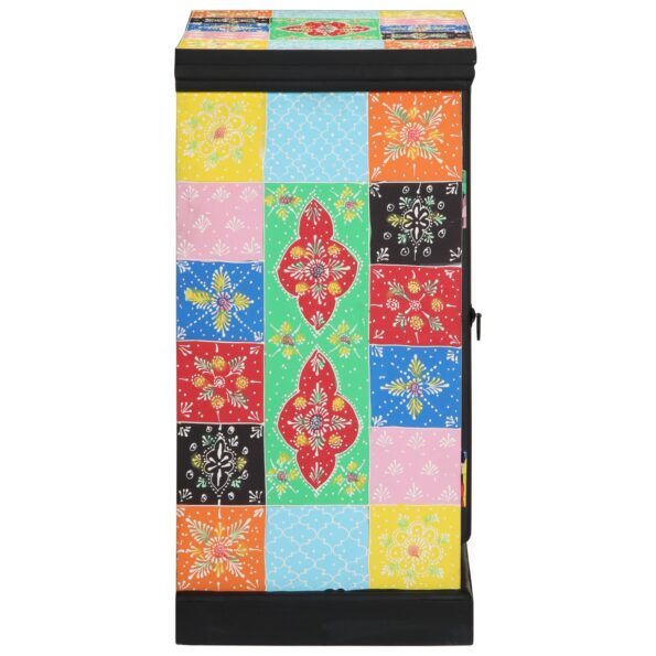 vidaXL Konzolový stôl s poličkou s dverami Viacfarebný 50 x 30 x 70 cm – Obrázok 3