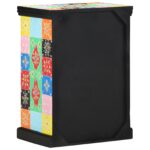 vidaXL Konzolový stôl s poličkou s dverami Viacfarebný 50 x 30 x 70 cm – Obrázok 4