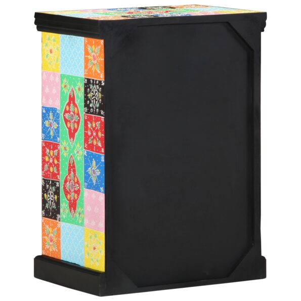 vidaXL Konzolový stôl s poličkou s dverami Viacfarebný 50 x 30 x 70 cm – Obrázok 4
