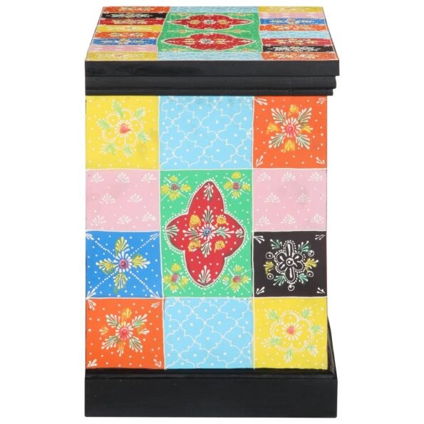 vidaXL Televízny stolík Farebný 80x35x50 cm Masívne mango – Obrázok 3