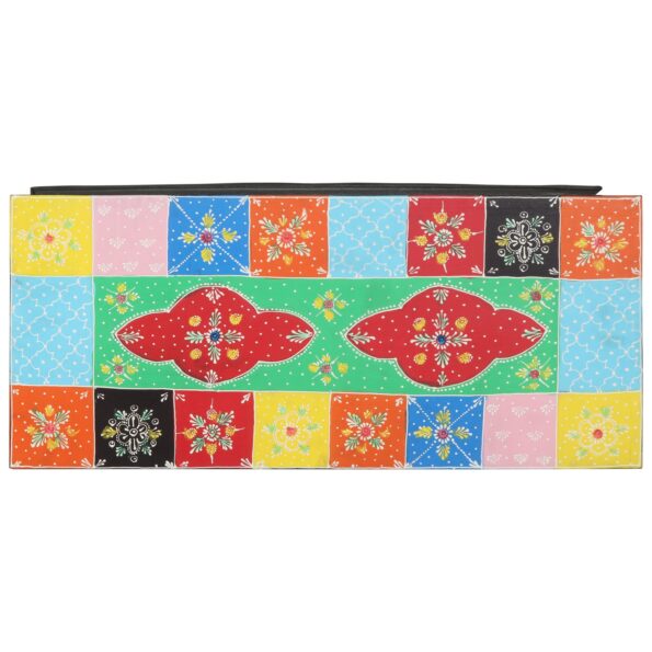 vidaXL Televízny stolík Farebný 80x35x50 cm Masívne mango – Obrázok 5