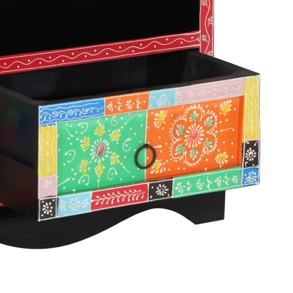 vidaXL Televízny stolík Farebný 80x35x50 cm Masívne mango – Obrázok 8