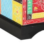 vidaXL Televízny stolík Farebný 80x35x50 cm Masívne mango – Obrázok 9