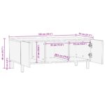 vidaXL Konferenčný stolík Hnedá 100 x 54 x 40 cm Akáciový masív – Obrázok 10