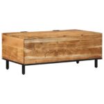 vidaXL Konferenčný stolík Hnedá 100 x 54 x 40 cm Akáciový masív – Obrázok 3