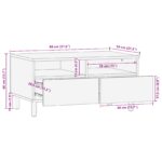 vidaXL Konferenčný stolík 80x54x40 cm Masívne drevo Akácia – Obrázok 10