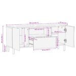vidaXL TV jednotky so zásuvkou Pevné akáciové drevo 105 x 33,5 x 46 cm – Obrázok 10