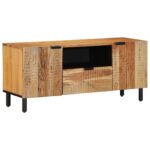 vidaXL TV jednotky so zásuvkou Pevné akáciové drevo 105 x 33,5 x 46 cm – Obrázok 2