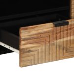 vidaXL TV jednotky so zásuvkou Pevné akáciové drevo 105 x 33,5 x 46 cm – Obrázok 7