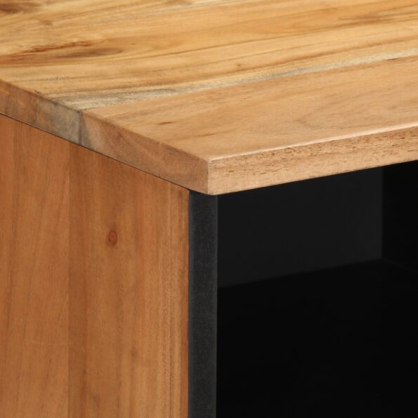 vidaXL Televízny stolík 100x33,5x46 cm z masívneho akáciového dreva – Obrázok 6