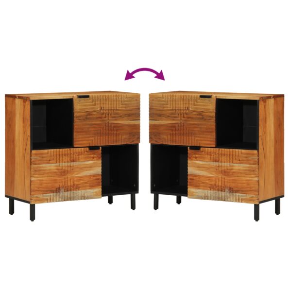 vidaXL Komoda 80x33x75 cm Masívne drevo Akácia – Obrázok 10