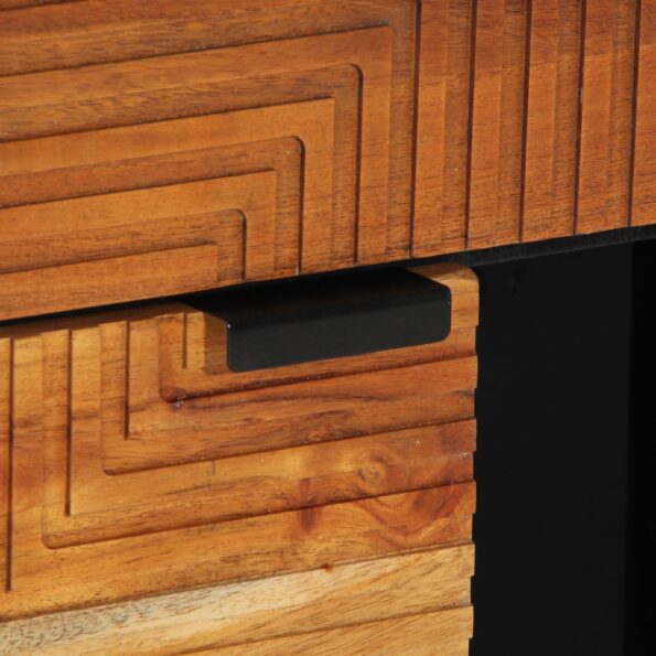 vidaXL Komoda 80x33x75 cm Masívne drevo Akácia – Obrázok 7