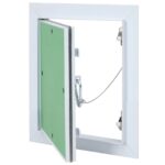 vidaXL Prístupový panel s hliníkovým rámom a sadrokartónom 150x200 mm
