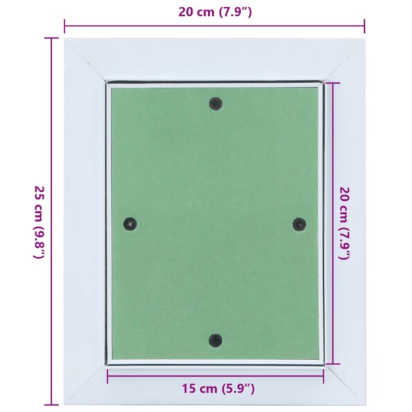4018450_10.jpg vidaXL Prístupový panel s hliníkovým rámom a sadrokartónom 150x200 mm – Obrázok 10