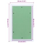 vidaXL Access Panel Zelená a strieborná 30 x 45 cm – Obrázok 10