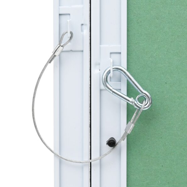 vidaXL Access Panel Zelená a strieborná 30 x 45 cm – Obrázok 8